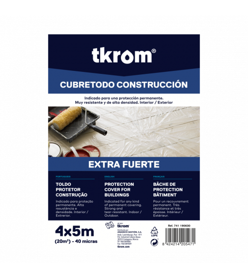 PLASTICO CUBRE TODO EXTRA FUERTE, 4x5M