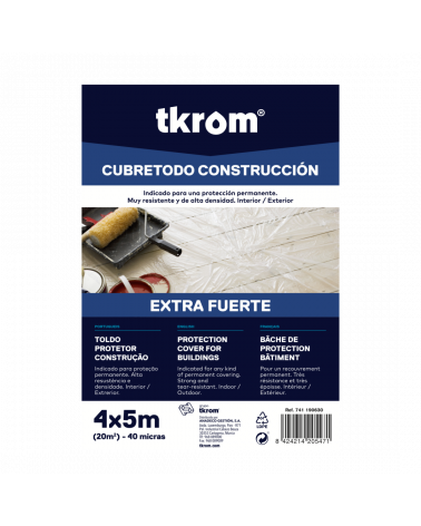 PLASTICO CUBRE TODO EXTRA FUERTE, 4x5M