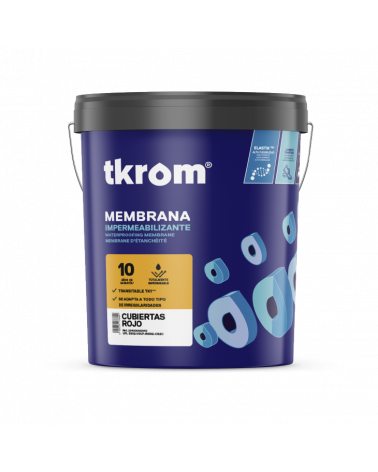 MEMBRANA CUBIERTAS COLOR ROJO TEJA, 15L